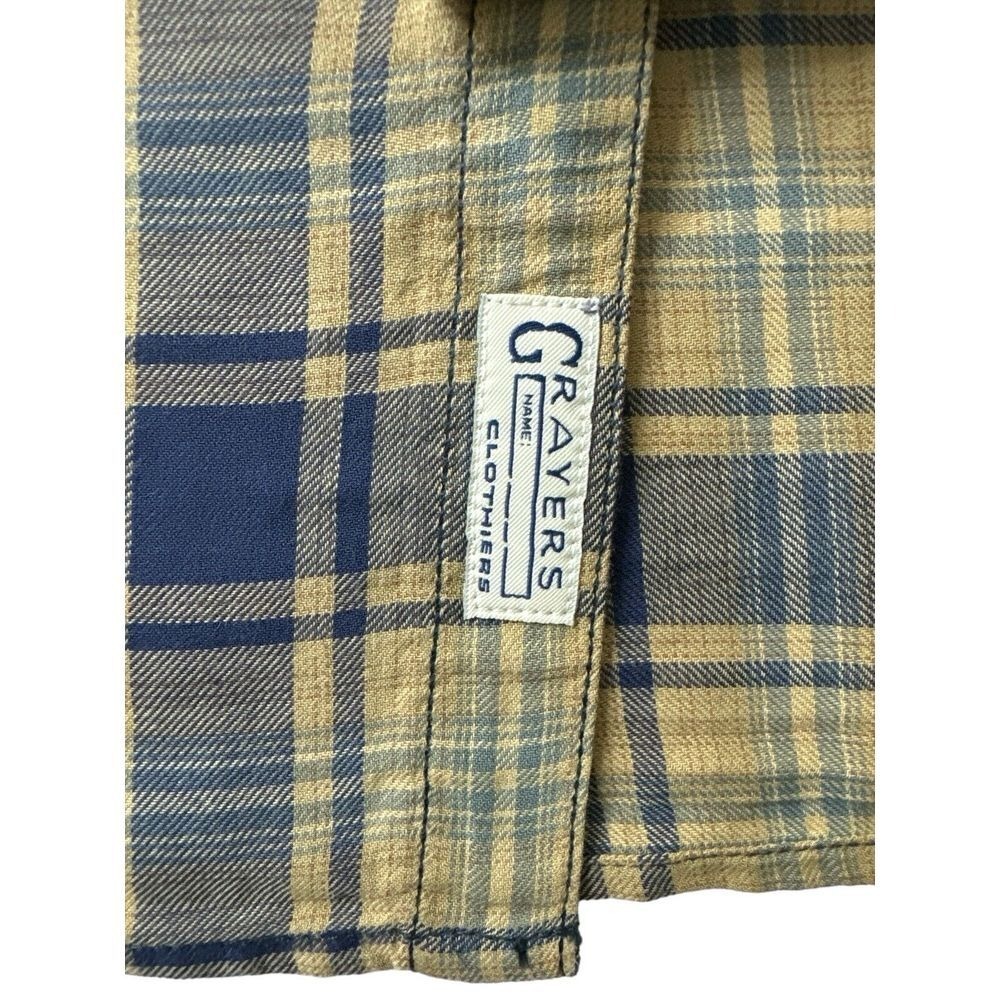 Grayers Men's Plaid Shirt XXL - 100% Cotton, Collared, Short Sleeves, Multicolor - Picture 8 of 11